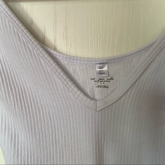 Urban Outfitters white ribbed longsleeve - Picture 3 of 3